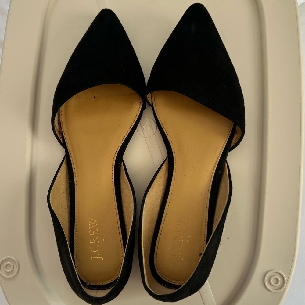 J. Crew Women's Black Pointed Flats